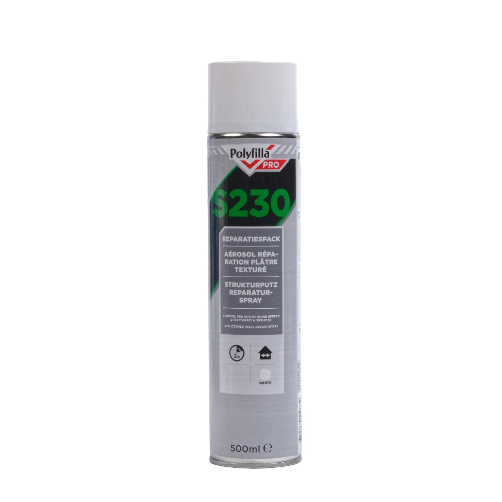 Polyfilla Pro S230 Reparatiespack Structuurputz Spray 500ml