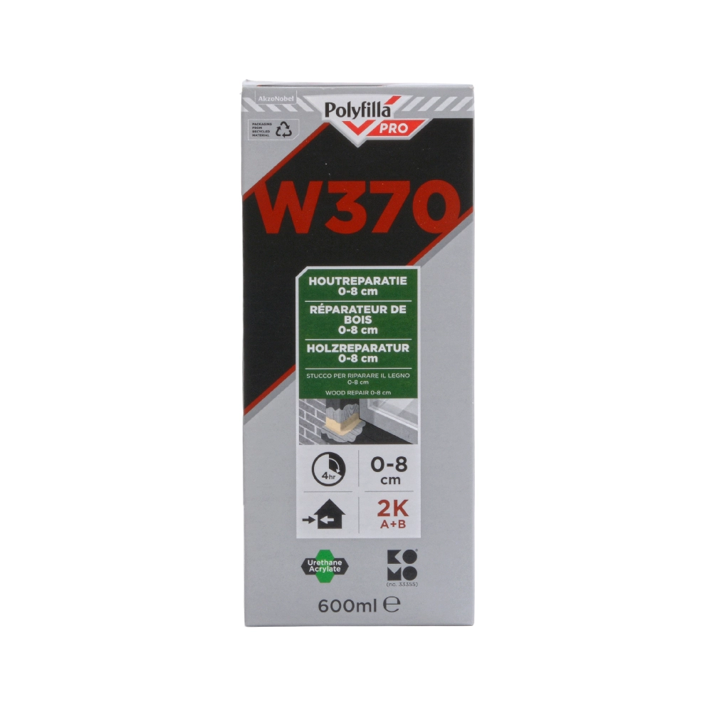 Polyfilla PRO W370 Houtreparatie 0-8 cm 600ml