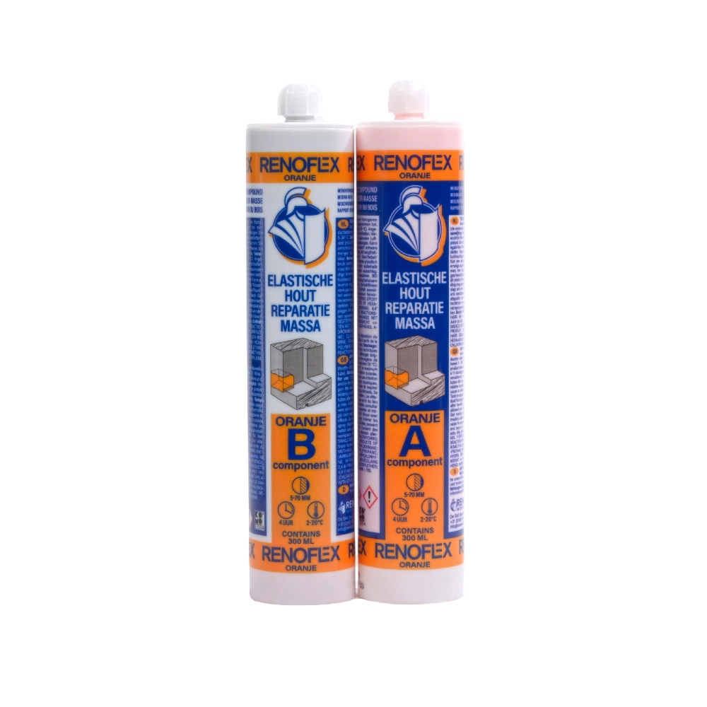Renoflex Elastische Hout Reparatiemassa Oranje 600 ml
