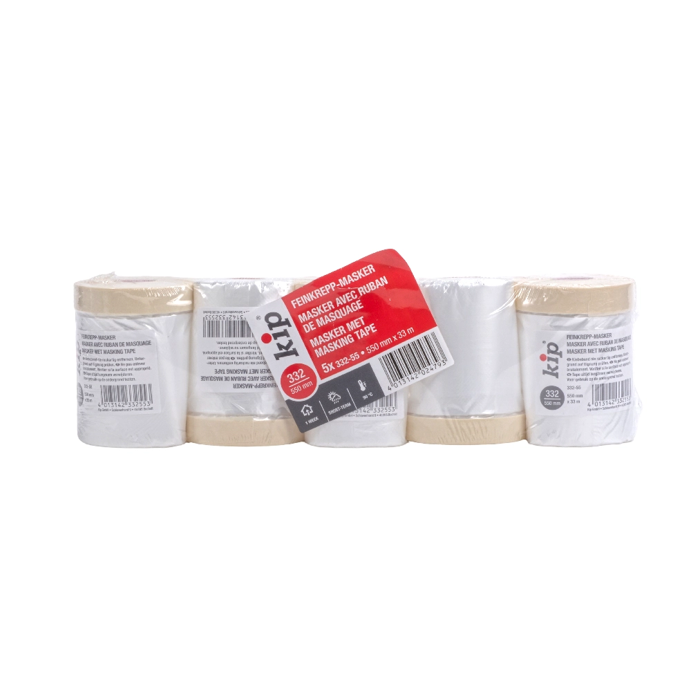 Kip Feinkrepp-Maker met Masking Tape 550 mm x 33 Meter - 5 Stuks