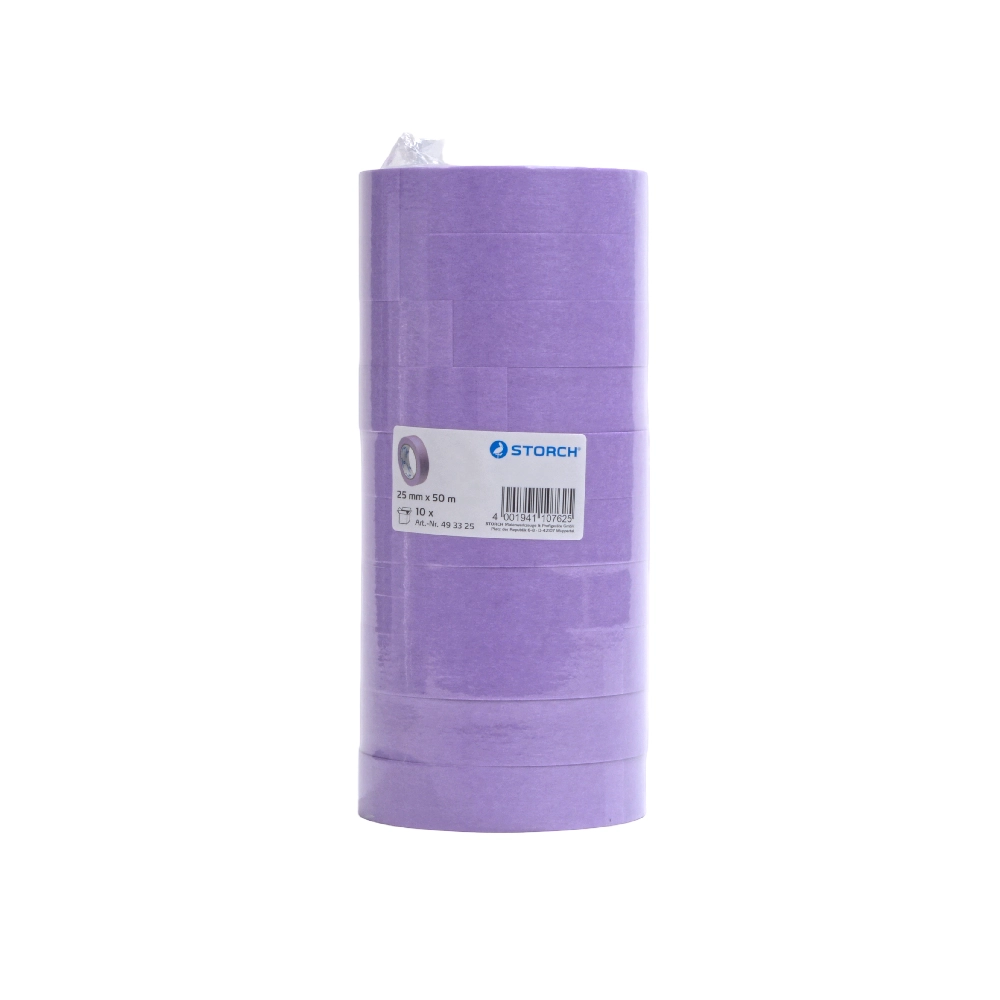 Storch Maskingtape Sensitive 25 mm x 50 m - Paars - 10 Stuks