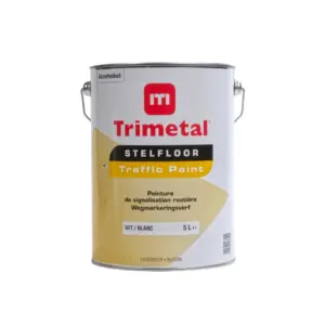Trimetal Stelfloor Traffic Paint Wit 5 L