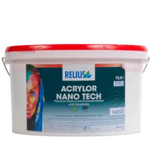 Relius Acrylor Nano Tech Muurverf Wit 12,5 L