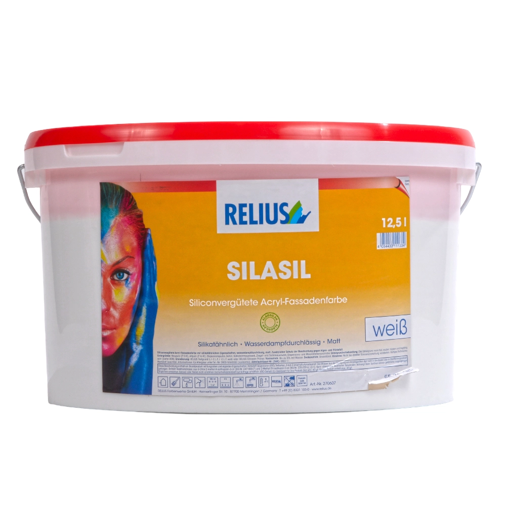 Relius Silasil Siliconenverf Acryl 12,5 L Wit