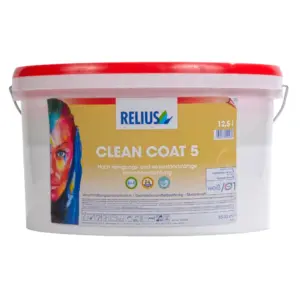Relius Clean Coat 5 Muurverf Wit 12,5 L