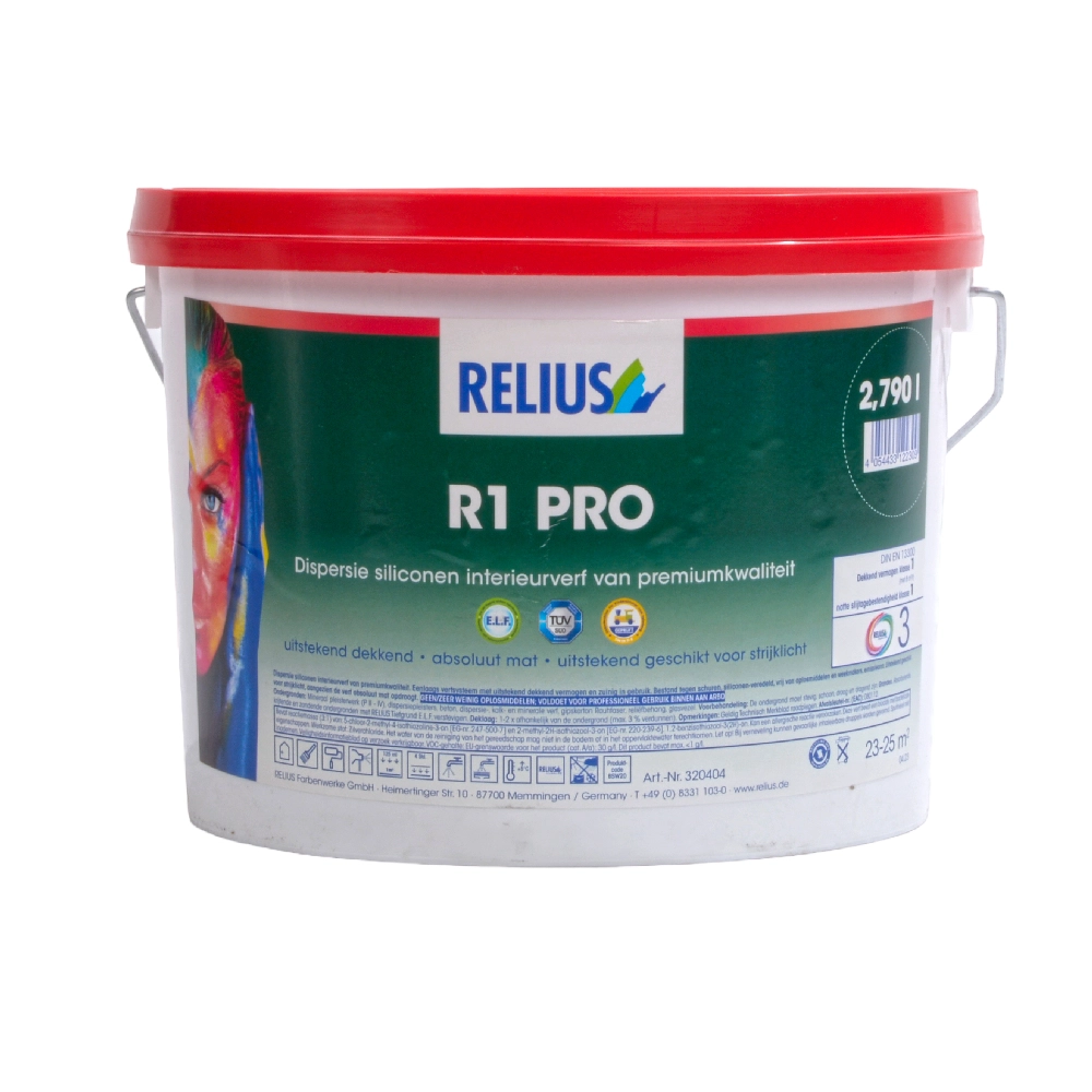 Relius R1 PRO Dispersie Siliconen Interieurverf 2,790 L