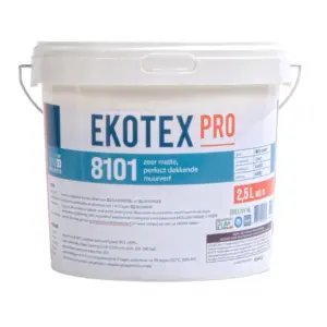 Ekotex Pro 8101 Zeer Matte Perfect Dekkende Muurverf 2,5L