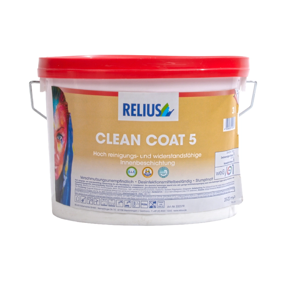 Relius Clean Coat 5 Binnenverf Wit 3 L