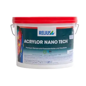 Relius Acrylor Nano Tech Muurverf Wit 3 L
