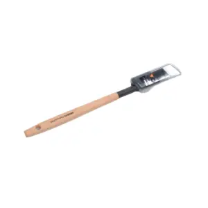 Platte Radiatorkwast met Houten Steel